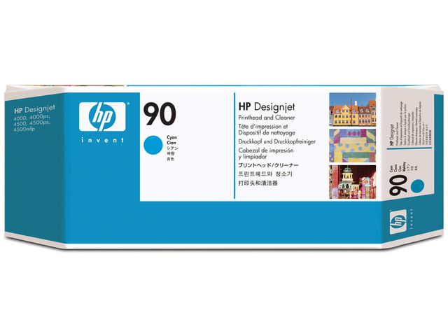 HP Skrivhuvud/Rengörare C5055A 90 Cyan, st