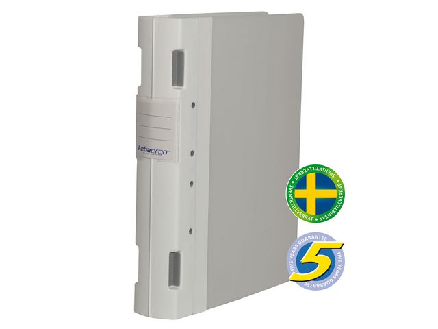 KEBA Gaffelpärm Ergo A4 55mm vit/neutral, st