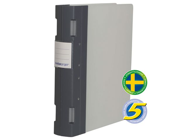 KEBA Gaffelpärm Ergo A4 55mm grafitgrå, st