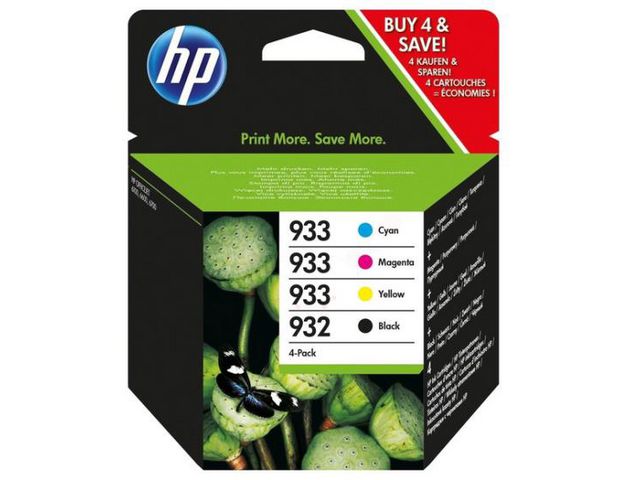 HP Bläckpatron 932/933, fp om 4 st