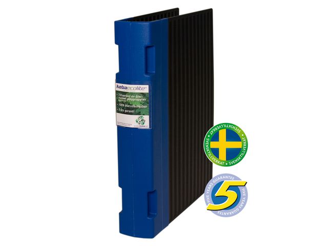 KEBA Gaffelpärm ecolite A4 55mm blå, st
