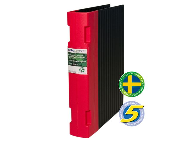 KEBA Gaffelpärm ecolite A4 55mm röd, st