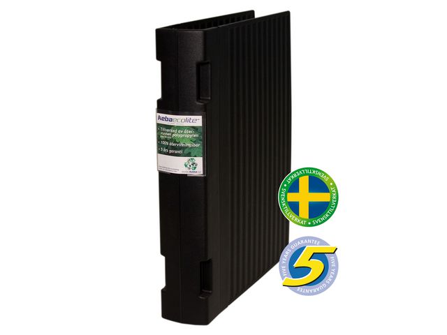 KEBA Gaffelpärm ecolite A4 55mm svart, st
