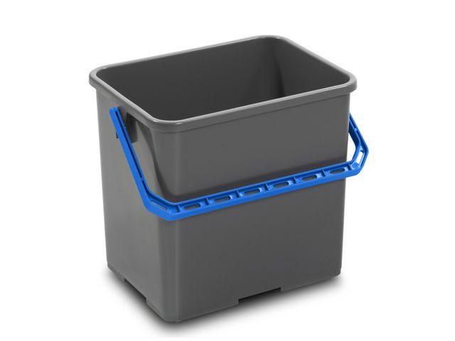 NORDEX Hink med blått handtag grå 6l, st