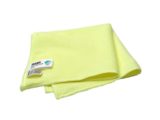 MAX Mikrofiberduk 32x32cm gul, fp om 10 st
