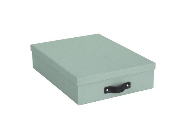 Bigso Box Förvaringsbox m.lock kartong A4 mint, st