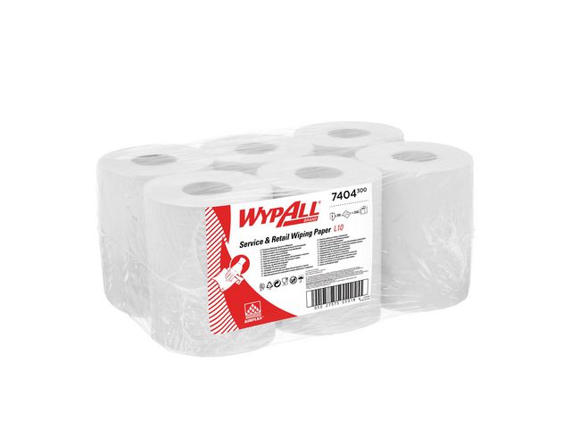 Wypall* Torkrulle L10 vit, fp om 2340 st