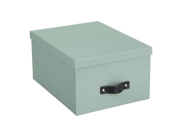 Bigso Box Förvaringsbox m.lock kartong mint, st