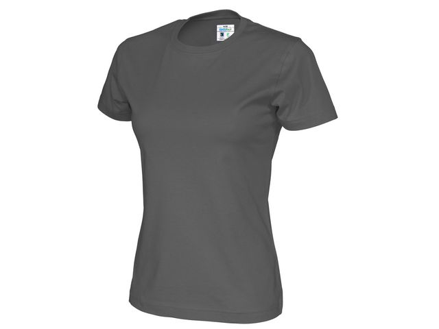 Cottover T-Shirt dam GOTS charcoal XL, st