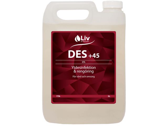 Liv Ytdesinfektion Des +45 5L, flaska om 5 l
