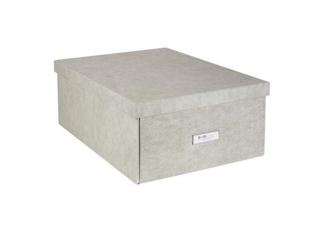 Bigso Box Förvaringsbox Katrin linne, st