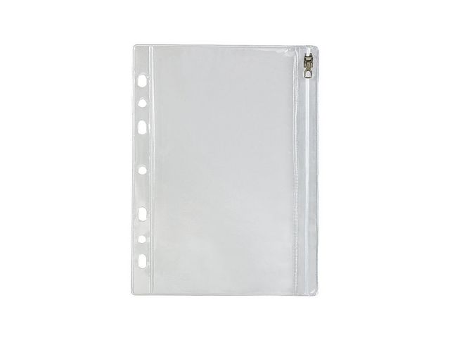 Bantex Plastficka zip A4 klar, fp om 10 st