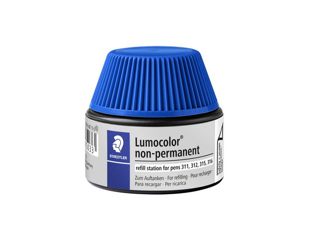 STAEDTLER Lumocolor Refill universal non permanent blå, flaska om 15 ml