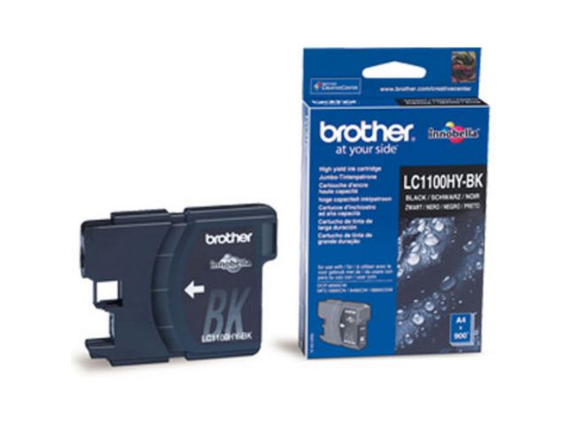 Brother Bläckpatron LC1100HY BK, LC-1100HYBK, Innobella™-bläck, svart, singelförpackning, hög kapacitet, st