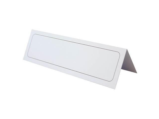 Durable Bordsskylt 61x210mm vit, fp om 100 st