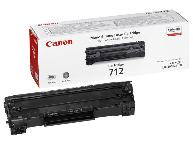 Canon Toner 712, 1870B002, svart, singelförpackning, st