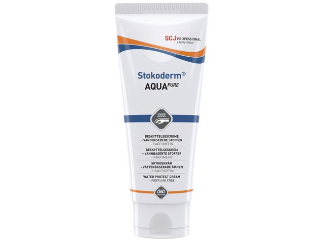 Deb Hudskyddskräm Stokoderm Aqua 100ml, flaska om 100 ml