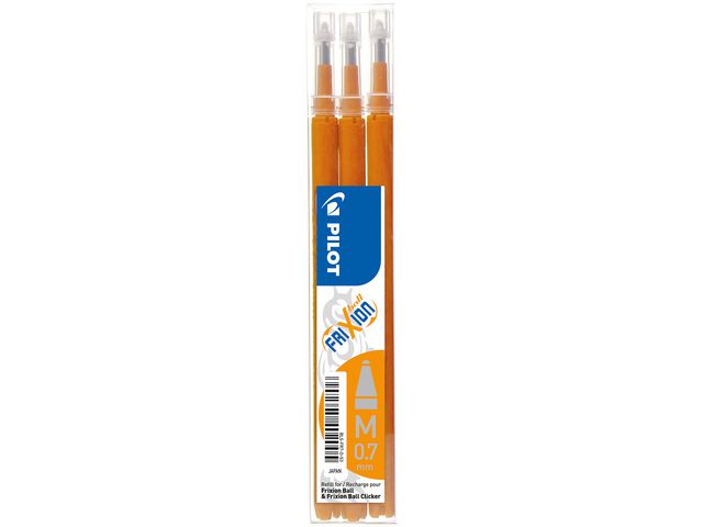 Pilot Refill Frixion 0,7mm orange 3/FP, fp om 3 st