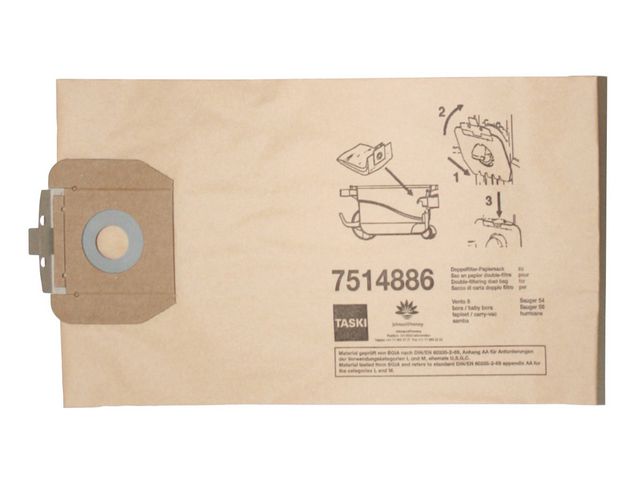 Taski Dammsugarpåse Vento 8(S), Baby Bora-dammsugarpåse 10 x 8l, fp om 10 st