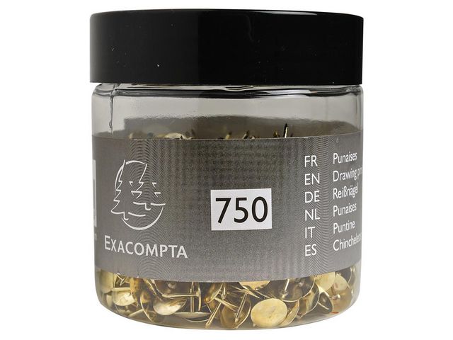 Exacompta Häftstift mässing, st