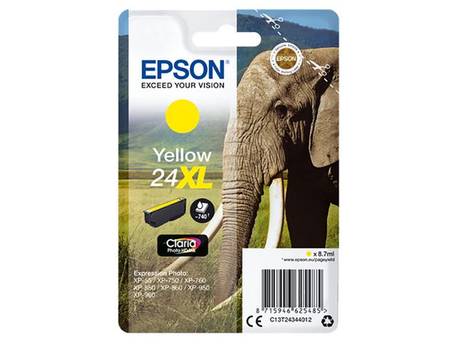 Epson Bläckpatron C13T24344012 Gul, st