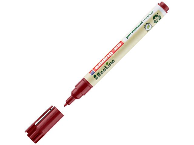 edding Märkpenna permanent EcoLine 25, 1 mm, röd, st