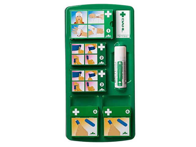 Dahl Medical Förbandstavla Display Mini - blått innehåll, st