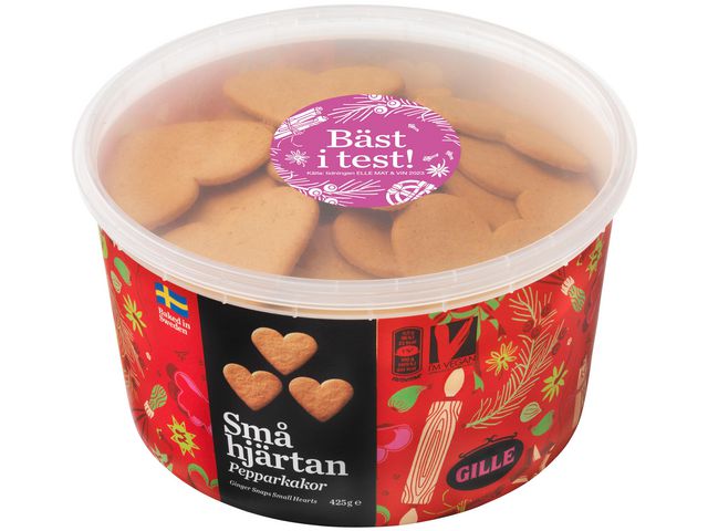 GILLE Pepparkakor Små Hjärtan 425g, fp om 425 g
