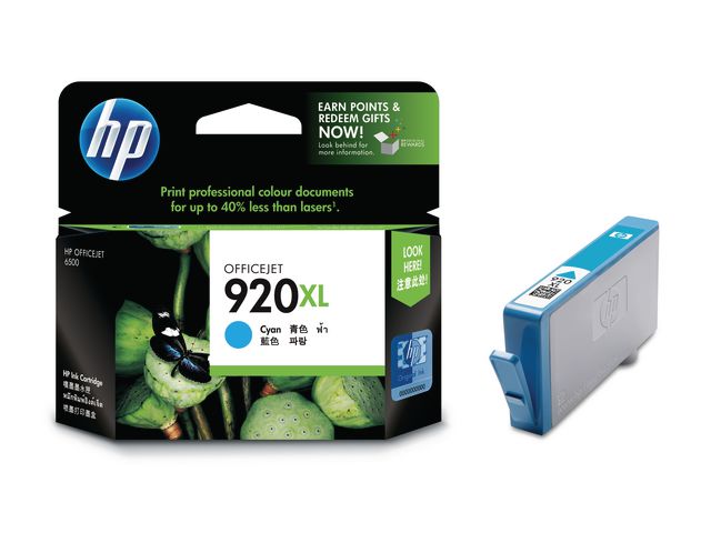 HP Bläckpatron CD972AE 920XL Cyan, st