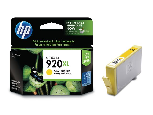 HP Bläckpatron CD974AE 920XL Gul, st