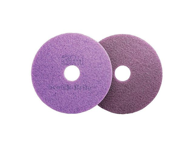 Scotch-Brite Diamantrondell för golvvårdsmaskin, golvrengöringsmedel, lila, st