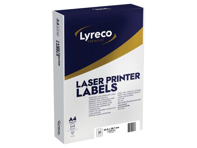 Lyreco PREMIUM Etikett 63,5x38,1mm, st