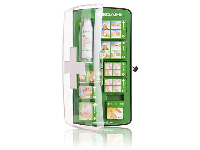 Dahl Medical Förbandstavla Display med dörr - beige innehåll, st