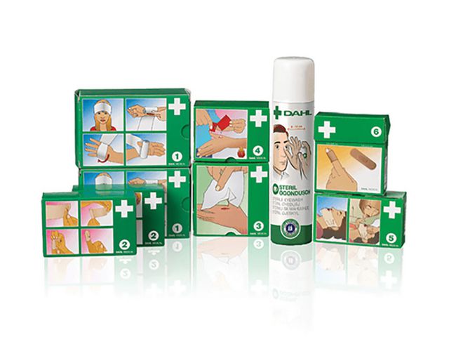 Dahl Medical Påfyllnad Förbandstavla Display - beige innehåll, st