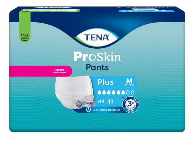 Tena InkoSkydd Pants Plus M, fp om 14 st