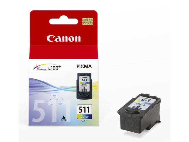 Canon Bläckpatron PIXMA CL-511, 2972B001, ChromaLife100+-bläck, tre färger, singelförpackning, st