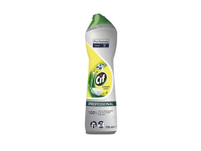 Cif Skurcreme Pro Formula Citron 750ml, flaska om 750 ml