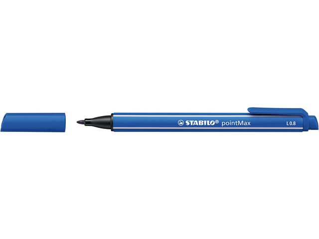 STABILO Fineliner PointMAX, nylonspets, blå, st