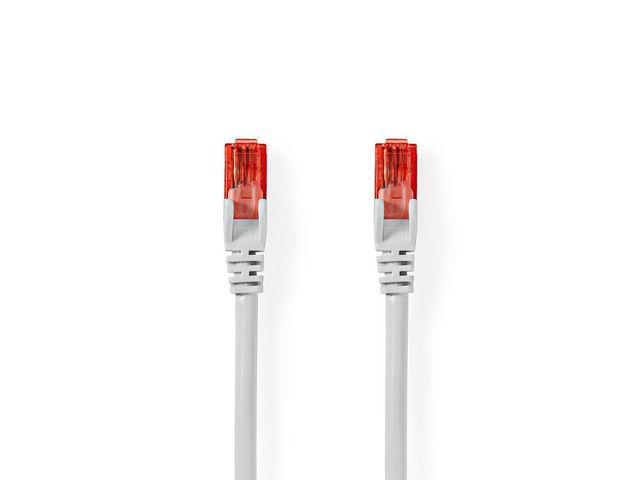 NEDIS Kabel Nätverk UTP Cat6 10m Vit, st