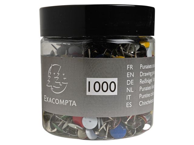 Exacompta Häftstift sorterade färger, st