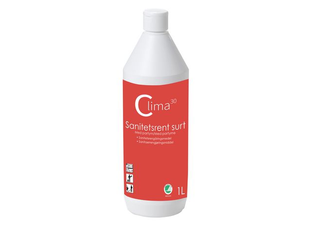 CLIMA30 Sanitetsrent Sur parfymerad 1L, flaska om 1 l