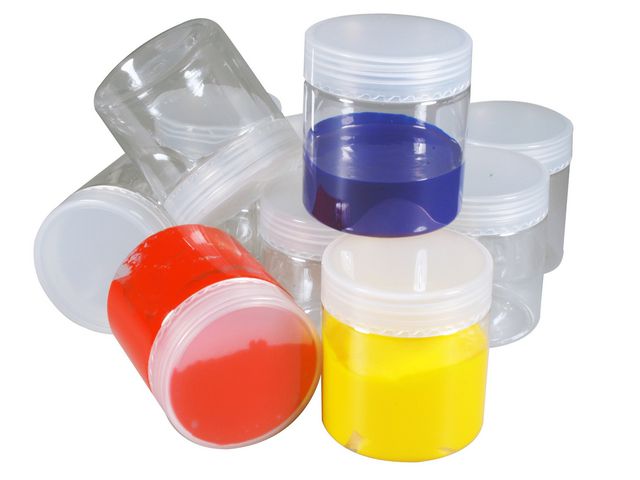 Universalburkar, skruvlock, polyeten, 180 ml, fp om 10 st