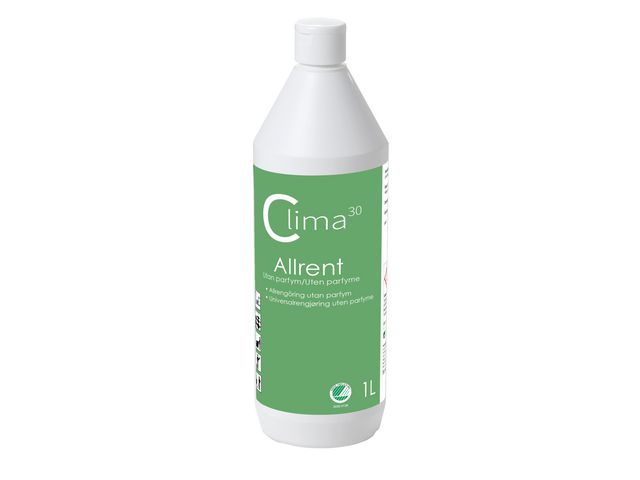 CLIMA30 Allrent oparfymerad 1L, flaska om 1 l
