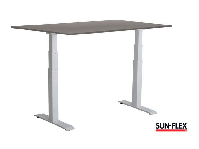 SUN-FLEX® Bord VI höj/sänk 140x80 vit/grå, st