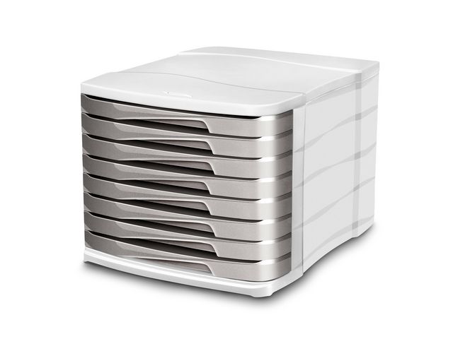 Cep Blankettbox 8 lådor grå, st