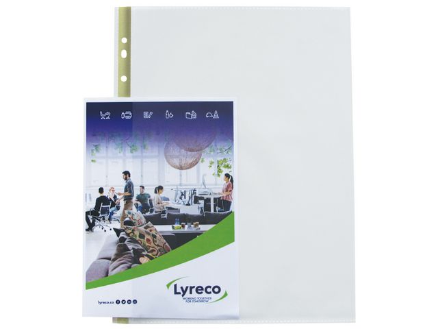 Lyreco Plastficka öpp.sid 0,08 präg, fp om 25 st