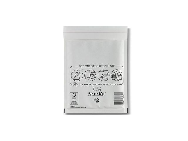 Mail Lite® Bubbelpåse C/0 150x210mm remsa, fp om 100 st