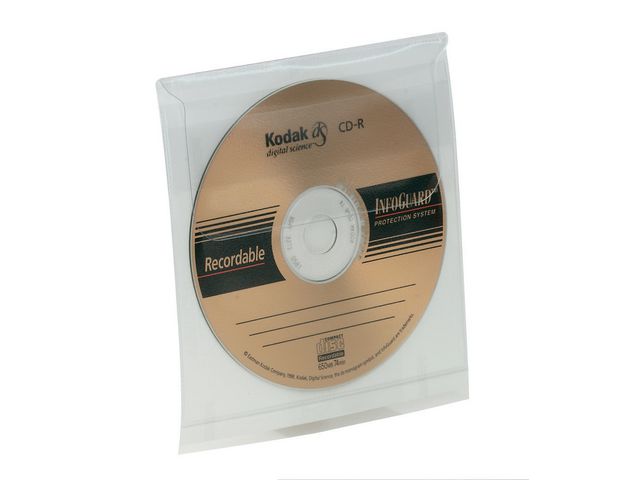 CD-Ficka självh m klaff, fp om 5 st