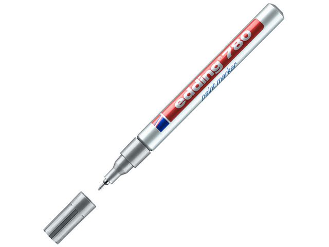 edding Märkpenna 780 med 0,8 mm, silver, st