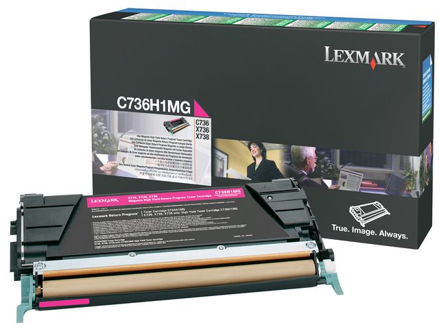 Lexmark Toner C736H1MG, magenta, singelförpackning, hög kapacitet, st